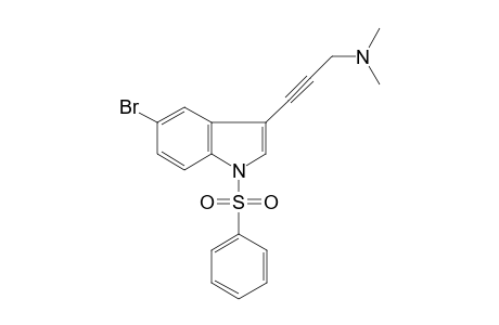 3-(5-bromo-1-phenylsulfonyl-indol-3-yl)prop-2-ynyl-dimethyl-amine