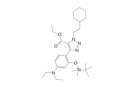 Ethyl 4-(2-((tert-butyldimethylsilyl)oxy)-4-(diethylamino)phenyl)-1-(2-cyclohexylethyl)-1H-1,2,3-triazole-5-carboxylate