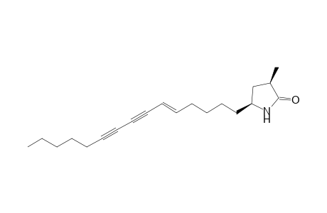 (3R,5S)-3-Methyl-5-((5E)-pentadec-5-ene-7,9-diynyl)pyrrolidin-2-one