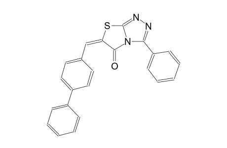 (6E)-6-([1,1'-biphenyl]-4-ylmethylene)-3-phenyl[1,3]thiazolo[2,3-c][1,2,4]triazol-5(6H)-one