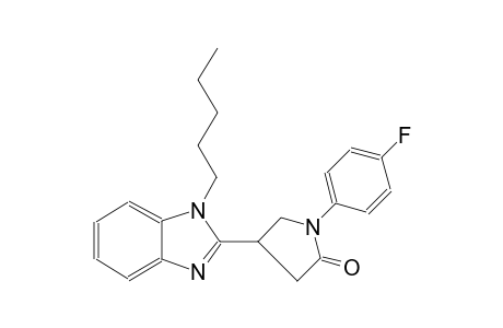 2-pyrrolidinone, 1-(4-fluorophenyl)-4-(1-pentyl-1H-benzimidazol-2-yl)-