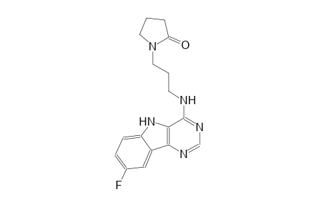 1-{3-[(8-fluoro-5H-pyrimido[5,4-b]indol-4-yl)amino]propyl}-2-pyrrolidinone