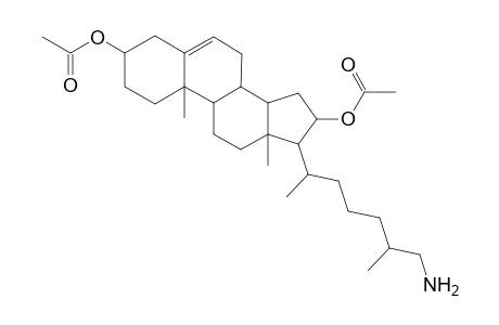 16-(Acetyloxy)-26-aminocholest-5-en-3-yl acetate