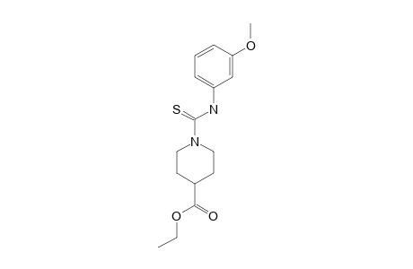 1-[(m-methoxyphenyl)thiocarbamoyl]-4-piperidinecarboxylic acid, ethyl ester