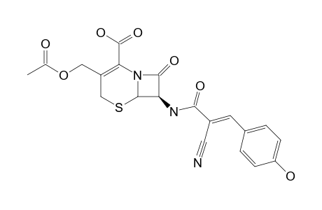7-BETA-(4-HYDROXY-8-CYANOCINNAMOYL)-AMINO-3-ACETOXYMETHYL-CEPHALOSPORINE