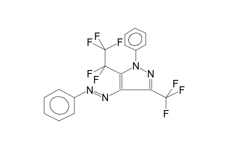 1-PHENYL-3-TRIFLUOROMETHYL-4-PHENYLAZO-5-PENTAFLUOROETHYLPYRAZOLE