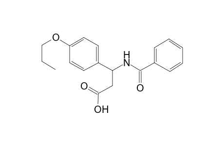 3-Benzamido-3-(4-propoxyphenyl)propanoic acid