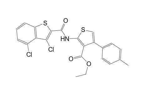 ethyl 2-{[(3,4-dichloro-1-benzothien-2-yl)carbonyl]amino}-4-(4-methylphenyl)-3-thiophenecarboxylate