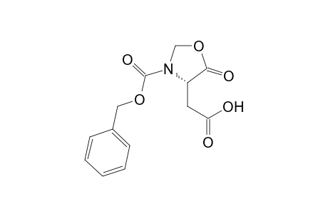 2-[(4S)-3-benzyloxycarbonyl-5-oxo-oxazolidin-4-yl]acetic acid
