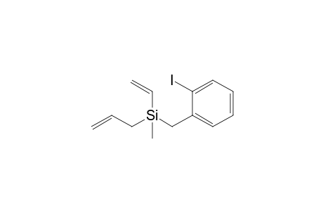 Ethenyl[(2'-iodophenyl)methyl]-methyl(prop-2"-enyl)silane