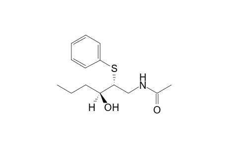 (+-)-N-[(2'R*,3'S*)-2'-Phenylthio-3'-hydroxyhexyl]acetamide