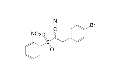 p-bromo-alpha-[(o-nitrophenyl)sulfonyl]cinnamonitrile