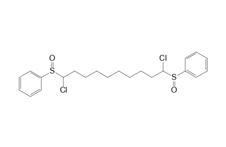 [1,10-bis(chloranyl)-10-(phenylsulfinyl)decyl]sulfinylbenzene