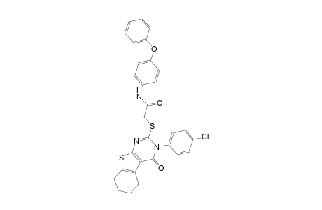 2-{[3-(4-chlorophenyl)-4-oxo-3,4,5,6,7,8-hexahydro[1]benzothieno[2,3-d]pyrimidin-2-yl]sulfanyl}-N-(4-phenoxyphenyl)acetamide