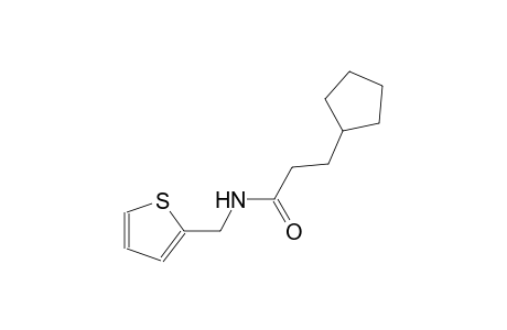 3-cyclopentyl-N-(2-thienylmethyl)propanamide