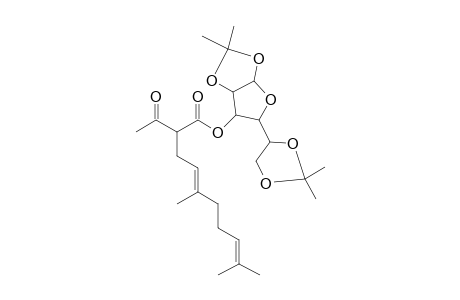 (1,2:5,6-Di-O-isopropylidene-.alpha.D-glucofuranos-3-O-yl) 2-acetyl-5,9-dimethyldeca-4,8-dienoate