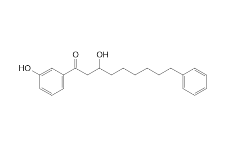 1-(3-hydroxyphenyl)-3-oxidanyl-9-phenyl-nonan-1-one
