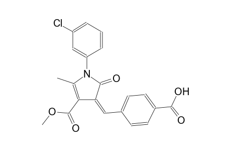 1H-pyrrole-3-carboxylic acid, 4-[(4-carboxyphenyl)methylene]-1-(3-chlorophenyl)-4,5-dihydro-2-methyl-5-oxo-, methyl ester, (4Z)-