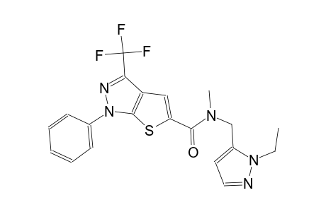 1H-thieno[2,3-c]pyrazole-5-carboxamide, N-[(1-ethyl-1H-pyrazol-5-yl)methyl]-N-methyl-1-phenyl-3-(trifluoromethyl)-