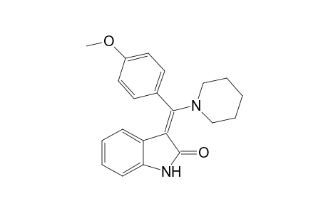 3-[1-(4-Methoxyphenyl)-1-(piperidin-1-yl)meth-(Z)-ylidene]indolin-2-one