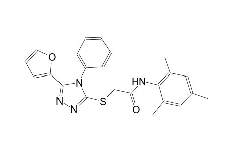 acetamide, 2-[[5-(2-furanyl)-4-phenyl-4H-1,2,4-triazol-3-yl]thio]-N-(2,4,6-trimethylphenyl)-