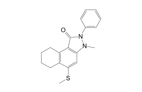 2,3,6,7,8,9-Hexahydro-3-methyl-5-methylthio-2-phenyl-1H-benz[e]indazol-1-one