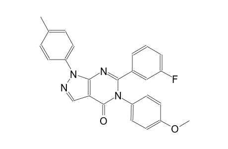 4H-pyrazolo[3,4-d]pyrimidin-4-one, 6-(3-fluorophenyl)-1,5-dihydro-5-(4-methoxyphenyl)-1-(4-methylphenyl)-