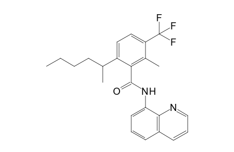 6-(hexan-2-yl)-2-methyl-N-(quinolin-8-yl)-3-(trifluoromethyl)benzamide