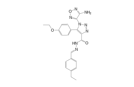 1-(4-amino-1,2,5-oxadiazol-3-yl)-5-(4-ethoxyphenyl)-N'-[(E)-(4-ethylphenyl)methylidene]-1H-1,2,3-triazole-4-carbohydrazide