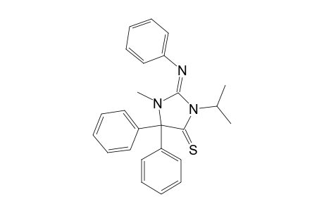 5,5-DIPHENYL-1-METHYL-2-(PHENYLIMINO)-3-ISOPROPYL-4-THIOXO-1,3-DIAZOLIDINE