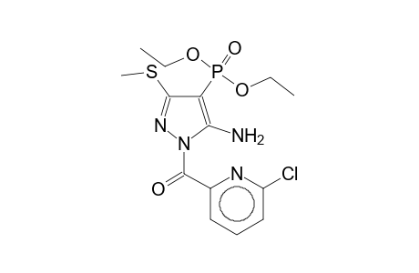 [5-Amino-1-(6-chloro-pyridine-2-carbonyl)-3-methylsulfanyl-1H-pyrazol-4-yl]-phosphonic acid diethyl ester