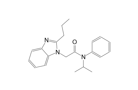 1H-benzimidazole-1-acetamide, N-(1-methylethyl)-N-phenyl-2-propyl-