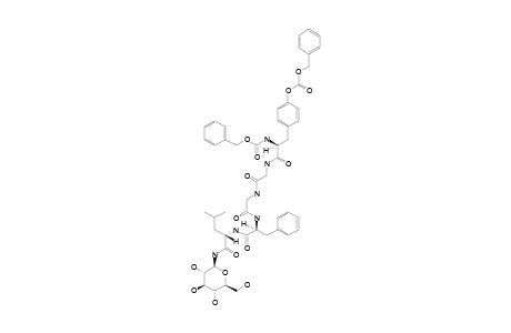 N-[N,O-BIS-[(BENZOYLOXY)-CARBONYL]-L-TRIOSYLGLYCYLGLYCYL-L-PHLENYLALANYL-L-LEUCYL]-BETA-D-GLUCOPYRANOSYLAMINE