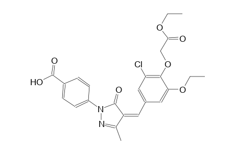 4-{(4Z)-4-[3-chloro-5-ethoxy-4-(2-ethoxy-2-oxoethoxy)benzylidene]-3-methyl-5-oxo-4,5-dihydro-1H-pyrazol-1-yl}benzoic acid