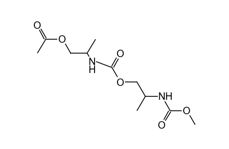 (-)-(2-HYDROXY-1-METHYLETHYL)CARBAMIC ACID, BIMOLECULAR ESTER, METHYL ESTER, ACETATE (ESTER)