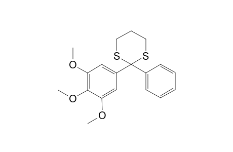 2-(3',4',5'-trimethoxyphenyl)-2-phenyl-1,3-dithiane