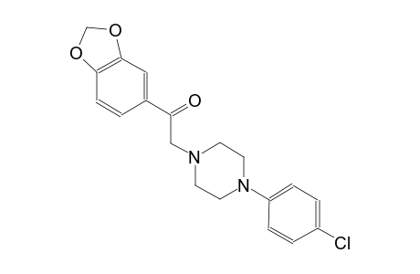 ethanone, 1-(1,3-benzodioxol-5-yl)-2-[4-(4-chlorophenyl)-1-piperazinyl]-