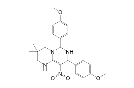 4-[6-(4-Methoxyphenyl)-3,3-dimethyl-9-nitro-1,3,4,6,7,8-hexahydro-2H-pyrimido[1,6-a]pyrimidine-8-yl]phenyl methyl ether