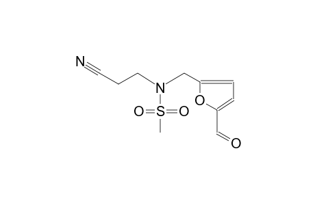 methanesulfonamide, N-(2-cyanoethyl)-N-[(5-formyl-2-furanyl)methyl]-