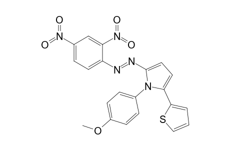 1-(4"-Methoxyphenyl)-2-(2'-thienyl)-5-(2"',4"'-dinitrophenylazo)pyrrole