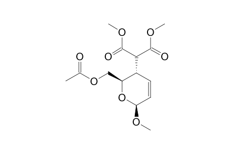 METHYL-6-O-ACETYL-2,3,4-TRIDEOXY-4-[BIS-(METHOXYCARBONYL)-METHYL]-BETA-D-ERYTHRO-HEX-2-ENOPYRANOSIDE