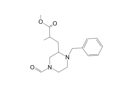 3-(1-benzyl-4-formyl-piperazin-2-yl)-2-methyl-propionic acid methyl ester