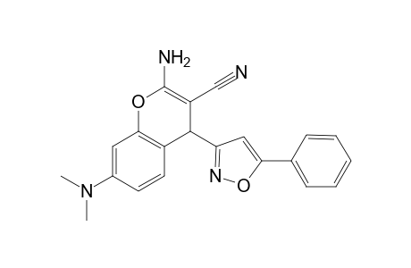 2-Amino-3-cyano-7-dimethylamino-4-(5-phenylisoxazol-3-yl)-4H-chromene
