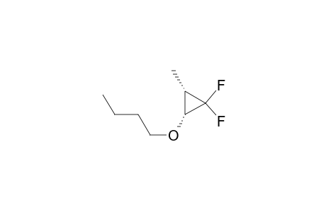 Cyclopropane, 2-butoxy-1,1-difluoro-3-methyl-, cis-(.+-.)-