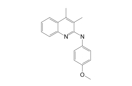 3,4-DIMETHYL-2-(4-METHOXYPHENYLAMINO)-QUINOLINE