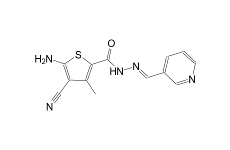 5-amino-4-cyano-3-methyl-N'-[(E)-3-pyridinylmethylidene]-2-thiophenecarbohydrazide
