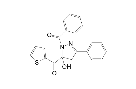 (1-Benzoyl-5-hydroxy-3-phenyl-4,5-dihydro-1H-pyrazol-5-yl)(thien-2- yl)methanone