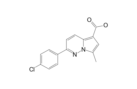 2-(4-CHLOROPHENYL)-7-METHYLPYRROLO-[1,2-B]-PYRIDAZINE-5-CARBOXYLATE