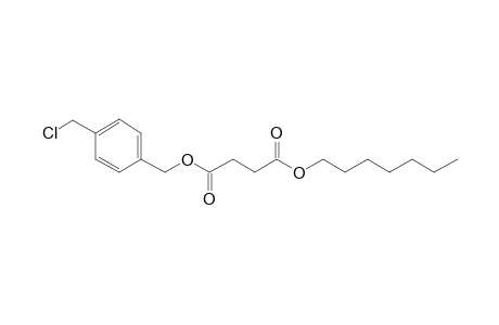 Succinic acid, 4-(chloromethyl)benzyl heptyl ester