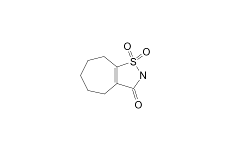 5,6,7,8-TETRAHYDRO-2H-CYCLOHEPTA-[D]-1,2-THIAZOL-3(4H)-ON-1,1-DIOXIDE